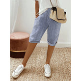 Calista™ - Women's Loose Striped Cropped Pants